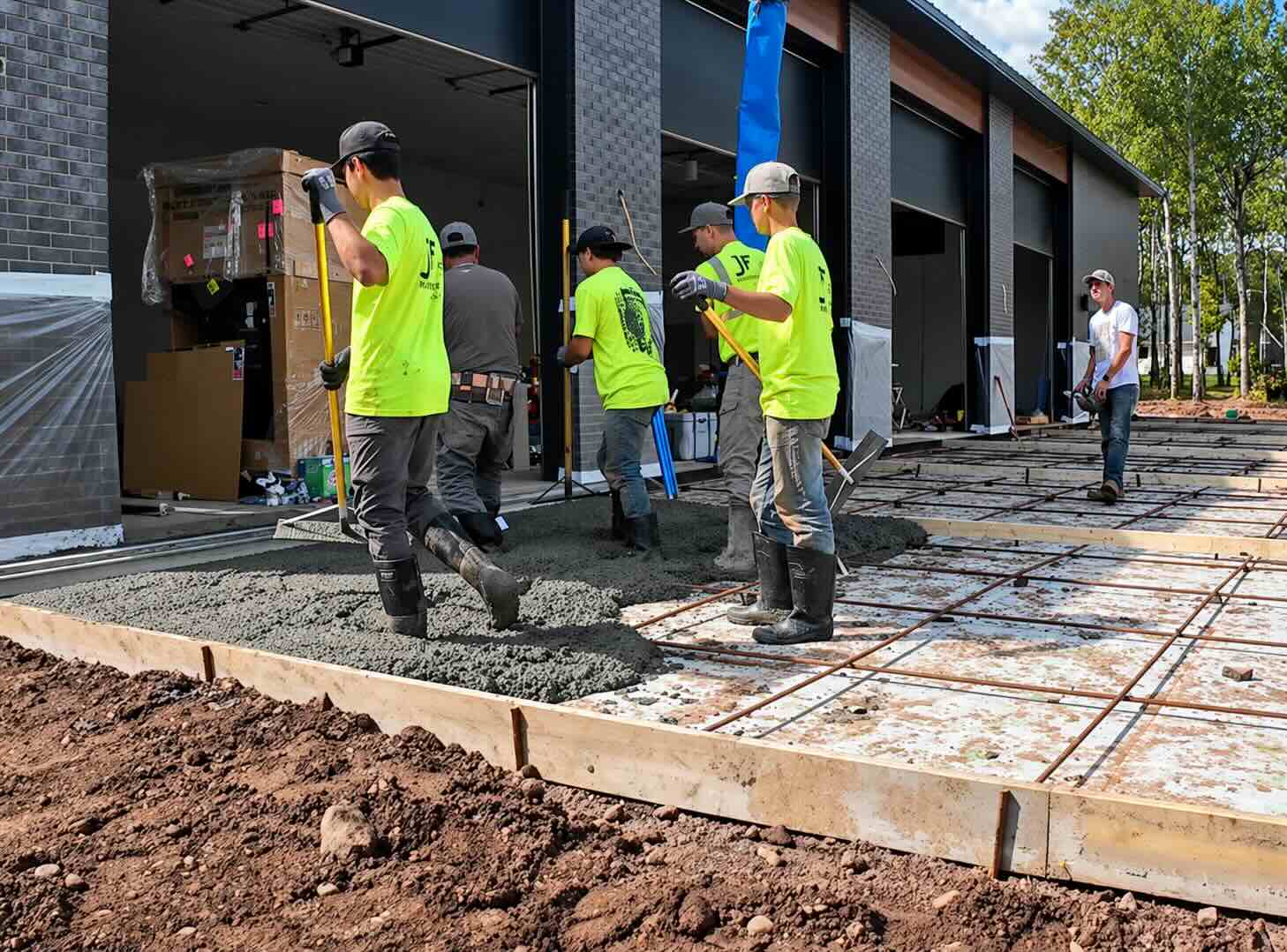 Eco Foam rigid foam board laid under a driveway slab