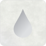 Line drawing of a water droplet